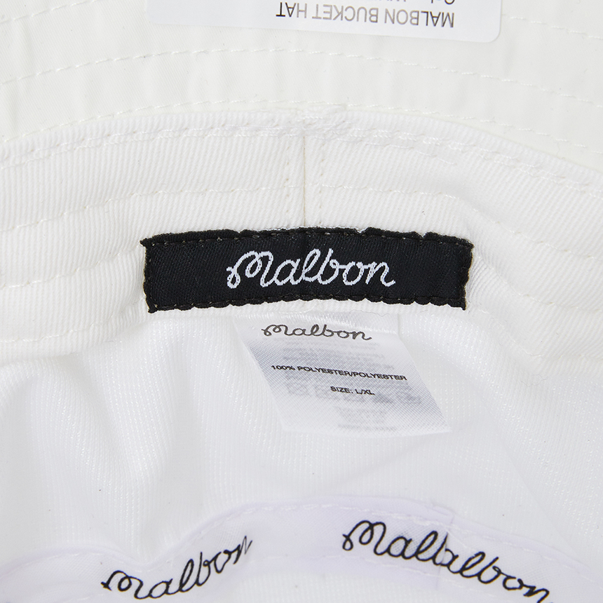 말본골프(MALBON GOLF) 남성 버킷햇 벙거지 모자 M9426 WHT