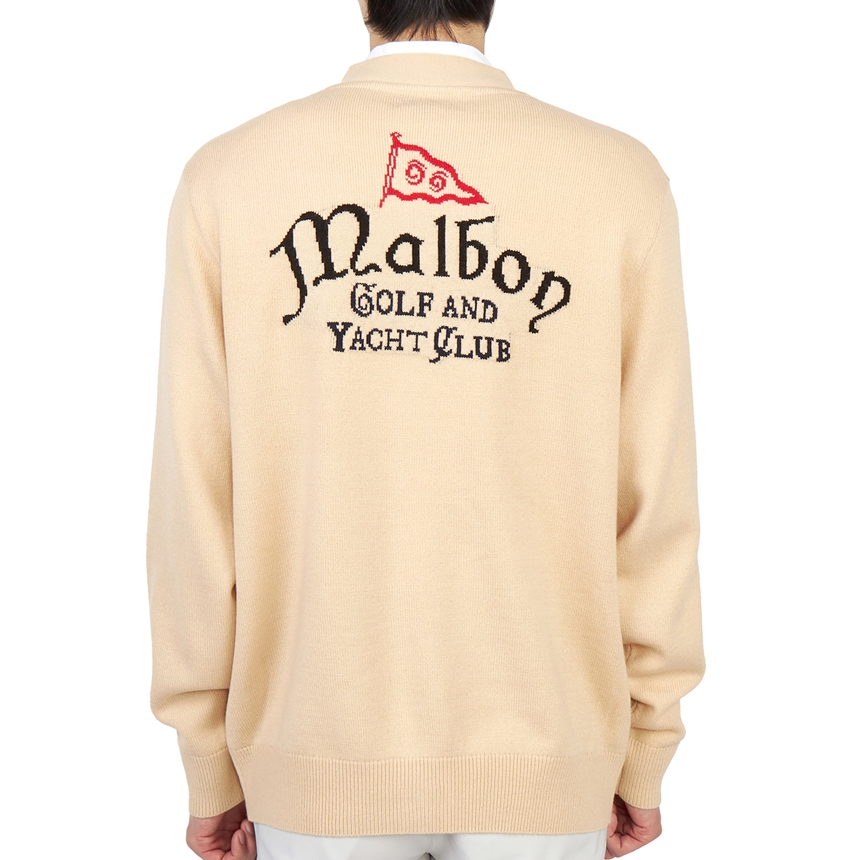 말본골프(MALBON GOLF) [골프] 요트 클럽 남자 울 가디건 M 7537 SAN