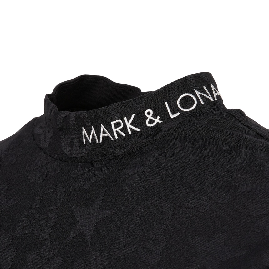 마크앤로나(MARK & LONA) 골프웨어 남성 모크넥 반팔티셔츠 MLM 6A AA09 BLACK