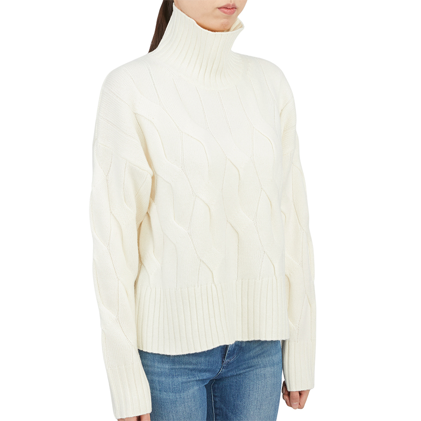 막스마라(MAX MARA) 엘가 여자 하이넥 울 캐시미어 스웨터 릴렉스핏 63660123650 ELGAR 001