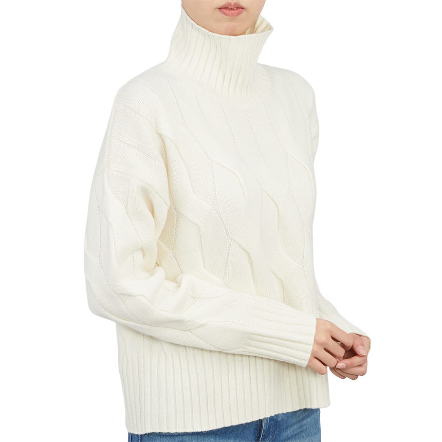막스마라(MAX MARA) 엘가 여자 하이넥 울 캐시미어 스웨터 릴렉스핏 63660123650 ELGAR 001