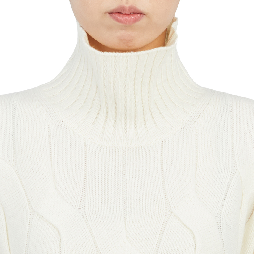 막스마라(MAX MARA) 엘가 여자 하이넥 울 캐시미어 스웨터 릴렉스핏 63660123650 ELGAR 001
