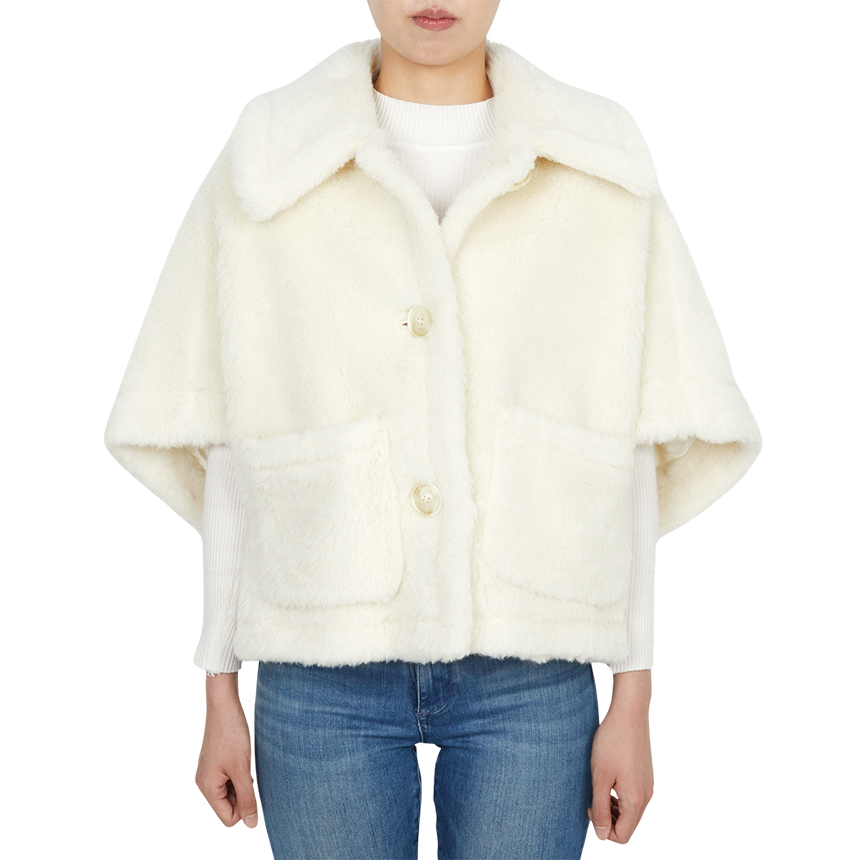 막스마라(MAX MARA) 뉴테르조1 테디 케이프 코트 NEWTERZO1 001 2524736062