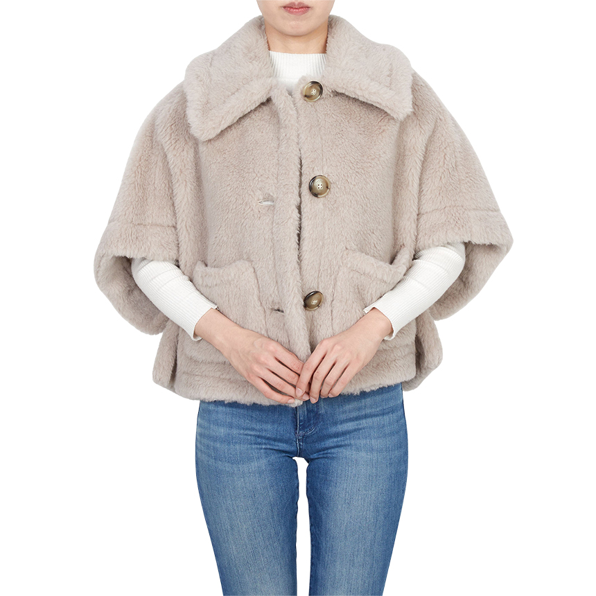 막스마라(MAX MARA) 뉴테르조1 테디 케이프 코트 NEWTERZO1 002 2524736062