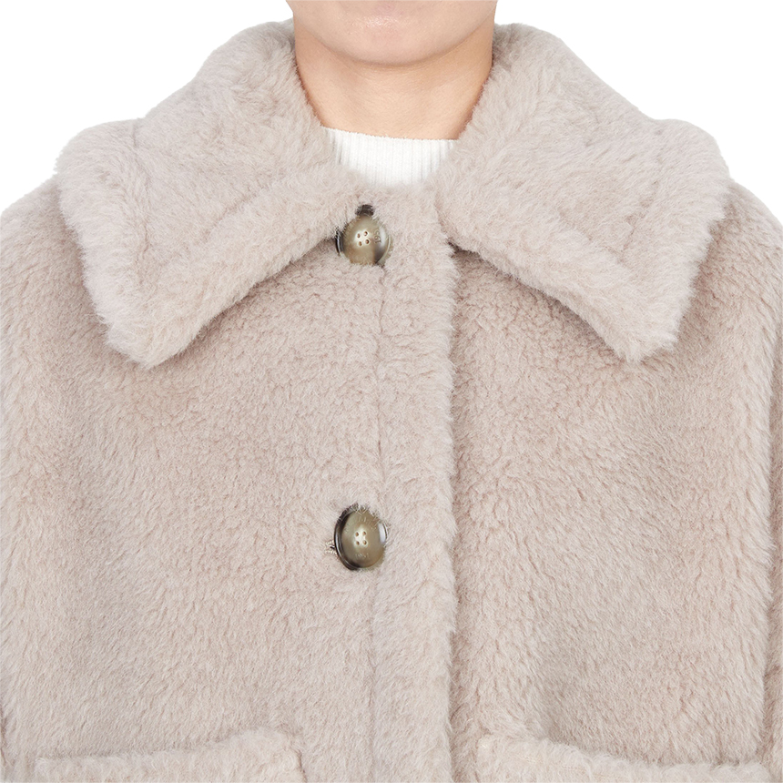 막스마라(MAX MARA) 뉴테르조1 테디 케이프 코트 NEWTERZO1 002 2524736062