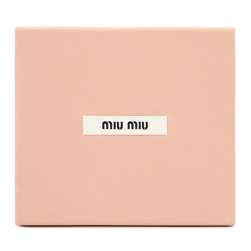 미우미우(MIUMIU) 마드라스 로고 리본 스몰 여자 반지갑 5MV204 2CKV F0002
