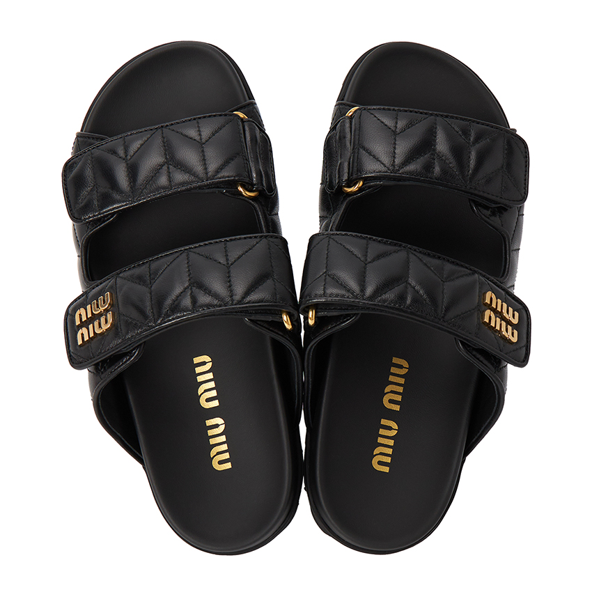 미우미우(MIUMIU) 마테라쎄 여성 슬리퍼 5XX640 88T F0002