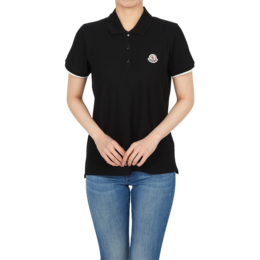 몽클레어(MONCLER) 로고 패치 여성 반팔티셔츠 8A00004 84720 999 L1093