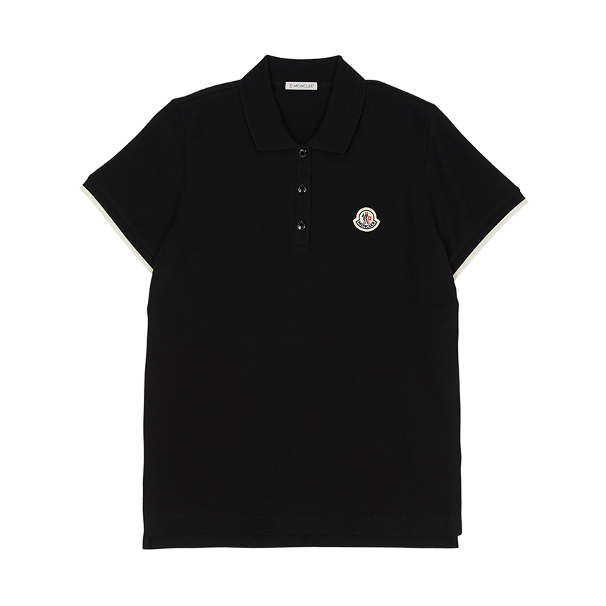 몽클레어(MONCLER) 로고 패치 여성 반팔티셔츠 8A00004 84720 999 L1093