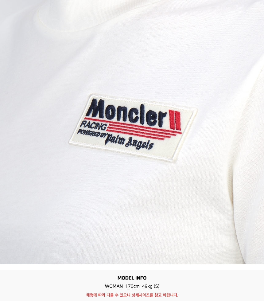 몽클레어(MONCLER) 지니어스 X 팜 엔젤스 여성 반팔티셔츠 8C00002 89AKK 031