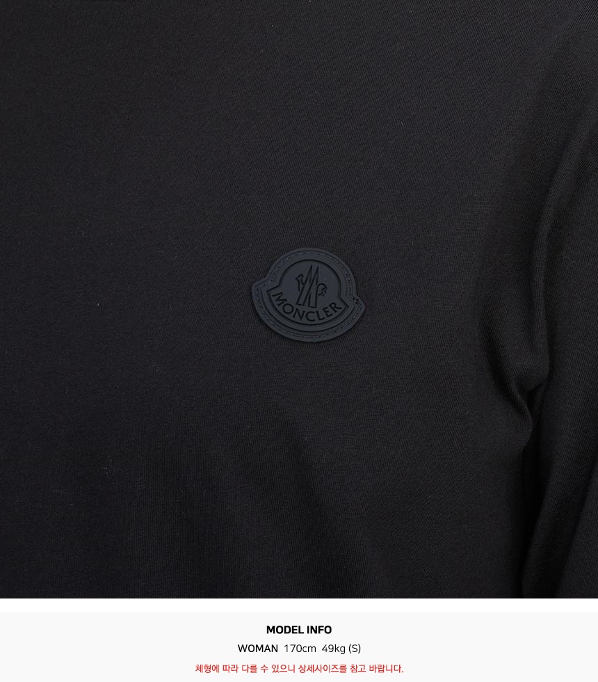 몽클레어(MONCLER) 여성 반팔티셔츠 8C00005 89A17 999 K1093
