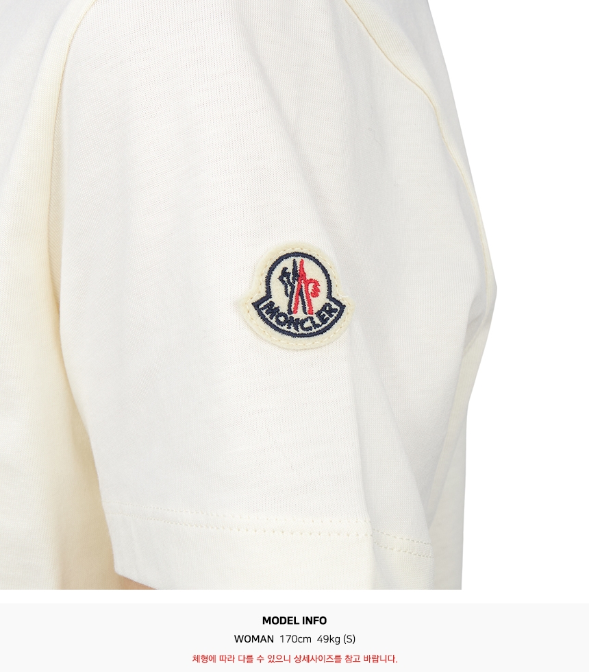 몽클레어(MONCLER) 여성 반팔티셔츠 8C00008 89AUO 037
