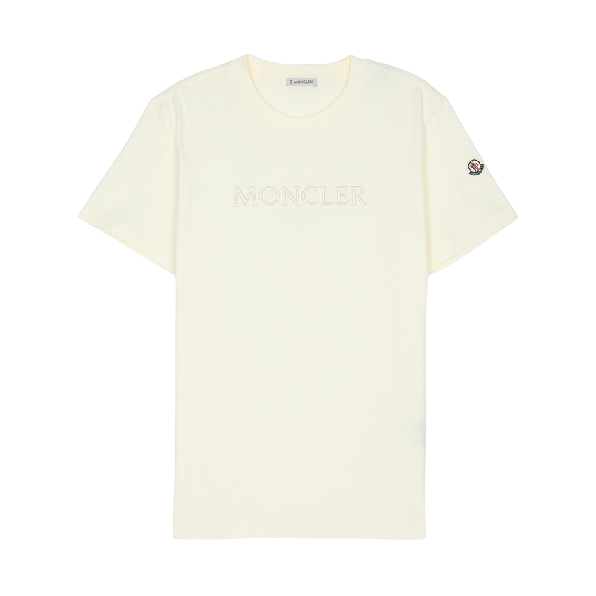 몽클레어(MONCLER) 자수 로고 여성 반팔티셔츠 8C00021 89AUO 037 L1093