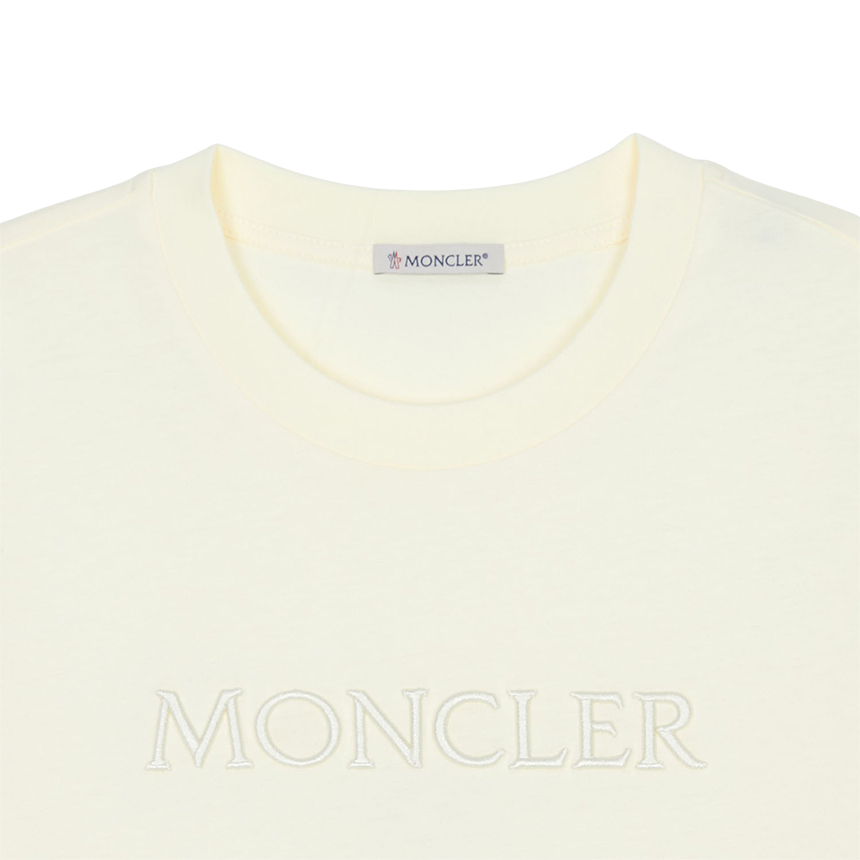 몽클레어(MONCLER) 자수 로고 여성 반팔티셔츠 8C00021 89AUO 037 L1093