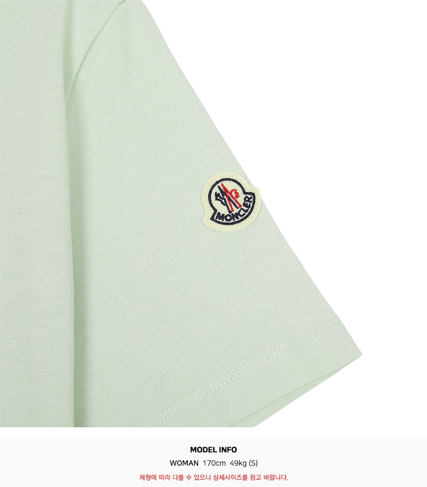 몽클레어(MONCLER) 여성 반팔티셔츠 8C00021 89AUO 80E L1093
