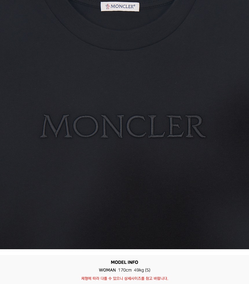 몽클레어(MONCLER) 여성 반팔티셔츠 8C00021 89AUO 999 L1093