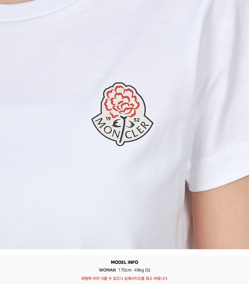 몽클레어(MONCLER) 여성 반팔티셔츠 8C00023 89AJS 00A K2093