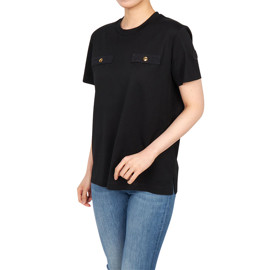 몽클레어(MONCLER) 모크 포켓 여성 반팔티셔츠 8C00023 89B9B 999 8C00023 89B9B 999 L1093