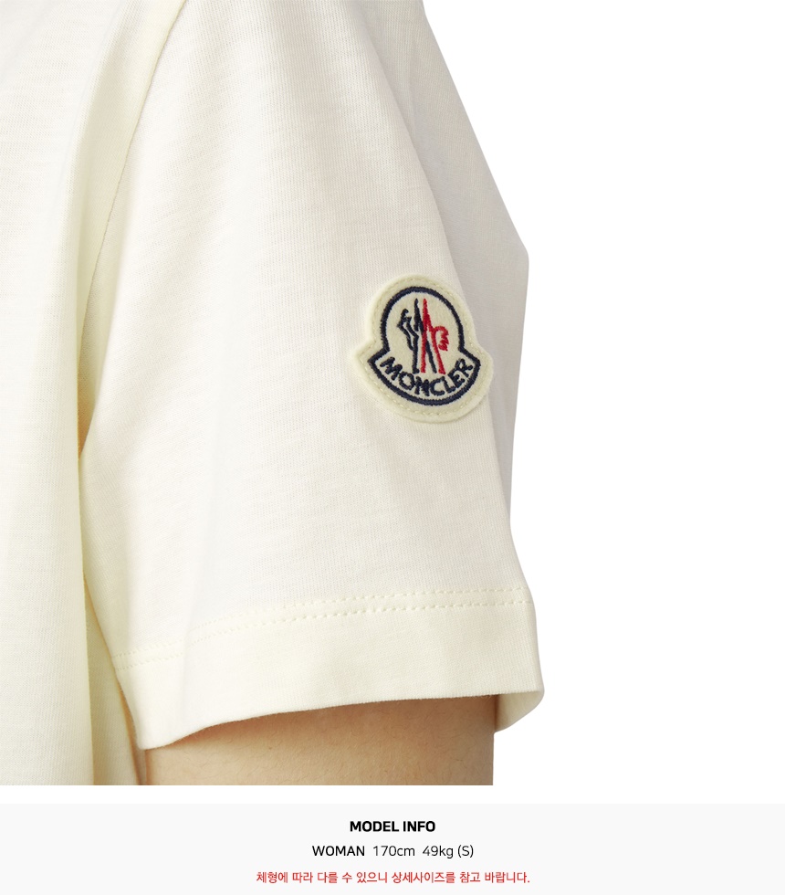 몽클레어(MONCLER) 여성 반팔티셔츠 8C00030 89AUO 034 8C00030 89AUO 034 L1093