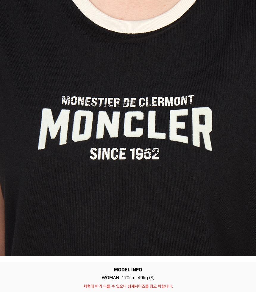 몽클레어(MONCLER) 여성 반팔티셔츠 8C00031 89AUO P90 8C00031 89AUO P90 L1093