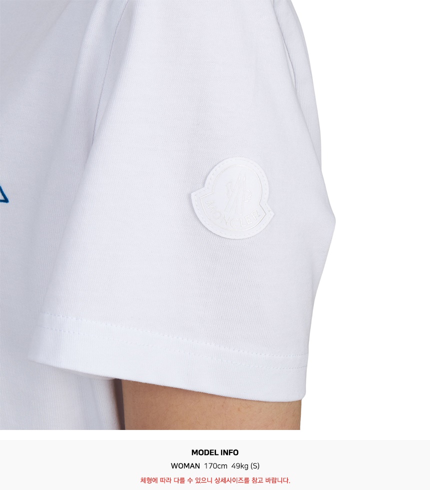몽클레어(MONCLER) 여성 반팔티셔츠 8C00056 89AUG 00A 8C00056 89AUG 00A L1093