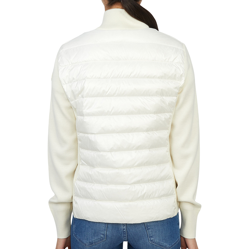 몽클레어(MONCLER) 로고 패치 여자 패딩 집업 가디건 레귤러핏 9B00018 M1131 030