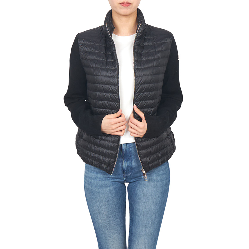 몽클레어(MONCLER) 여성 패딩 집업 가디건 9B00032 M1131 999 L1093