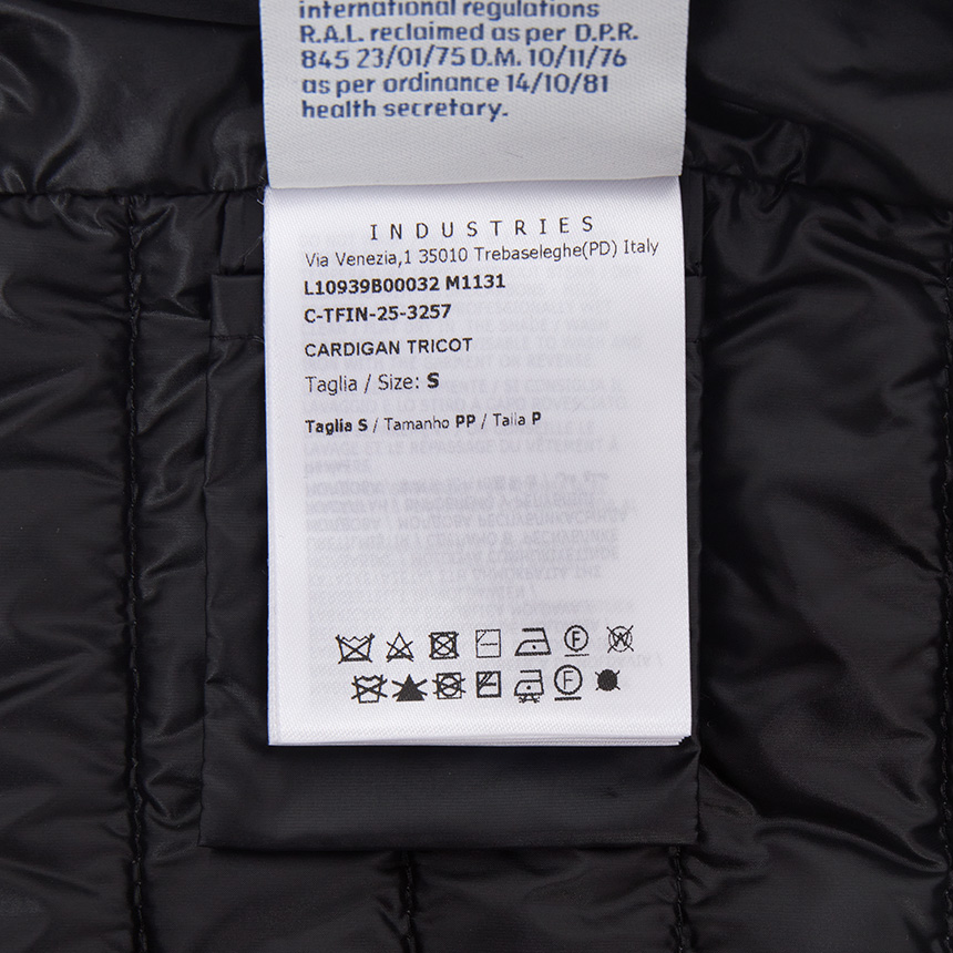 몽클레어(MONCLER) 여성 패딩 집업 가디건 9B00032 M1131 999 L1093