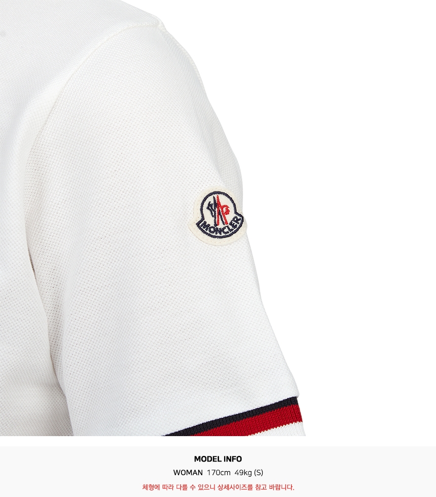 몽클레어키즈(MONCLER KIDS) 카라 반팔티셔츠 (성인착용가능) 8A00002 89ALK 034 12A14A