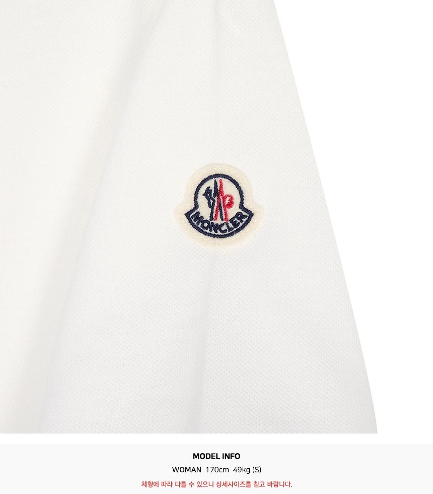 몽클레어키즈(MONCLER KIDS) 카라 반팔티셔츠 (성인착용가능) 8A00003 8496W 034 12A14A