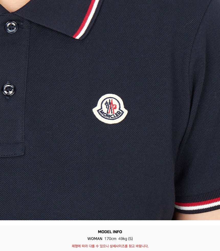 몽클레어키즈(MONCLER KIDS) 카라 반팔티셔츠 (성인착용가능) 8A00003 89ALK 778 12A14A