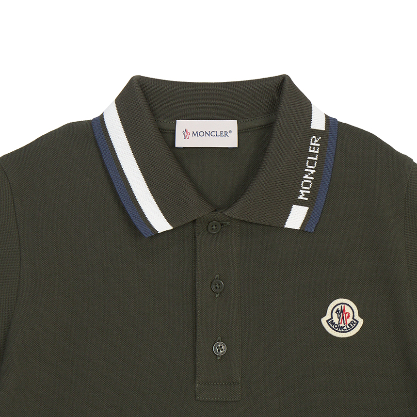 몽클레어키즈(MONCLER KIDS) 카라 반팔티셔츠 (성인착용가능) 8A00012 8496W 830 12A14A