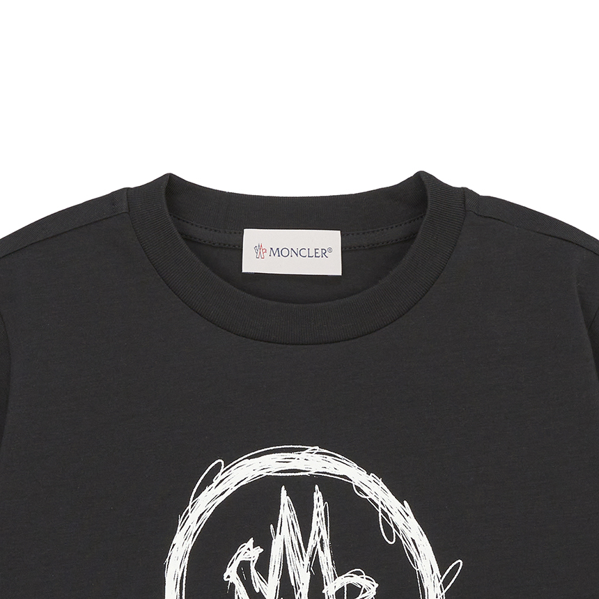 몽클레어키즈(MONCLER KIDS) 반팔티셔츠 8C00014 89AFV 999 6A8A10A
