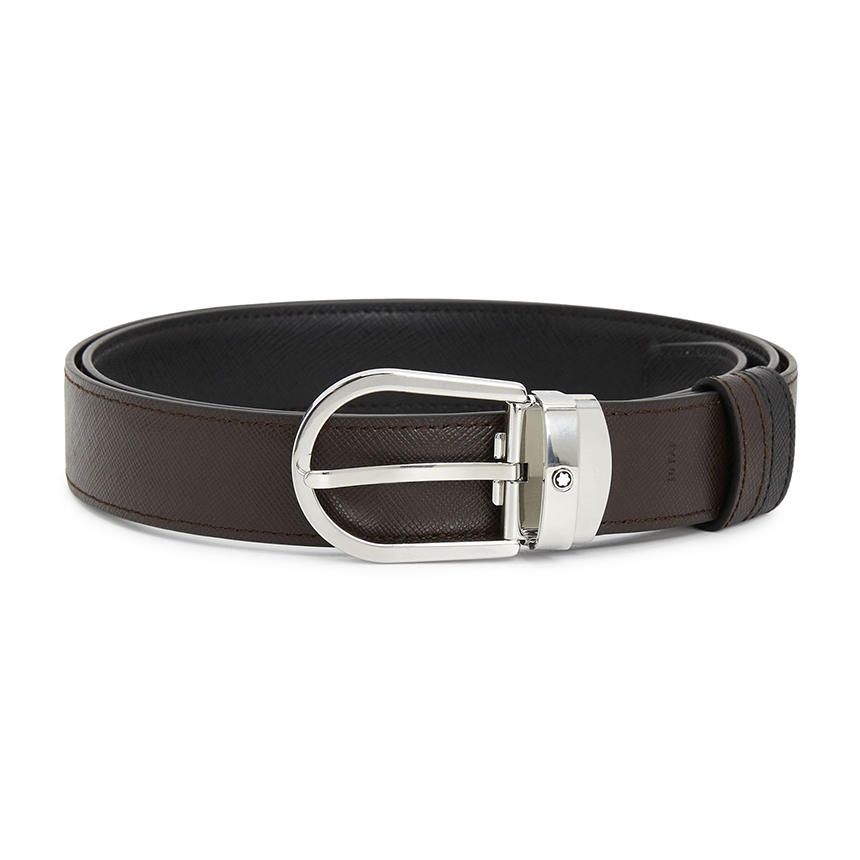 몽블랑(MONTBLANC) 남성 양면 벨트 (프리컷팅) 113834