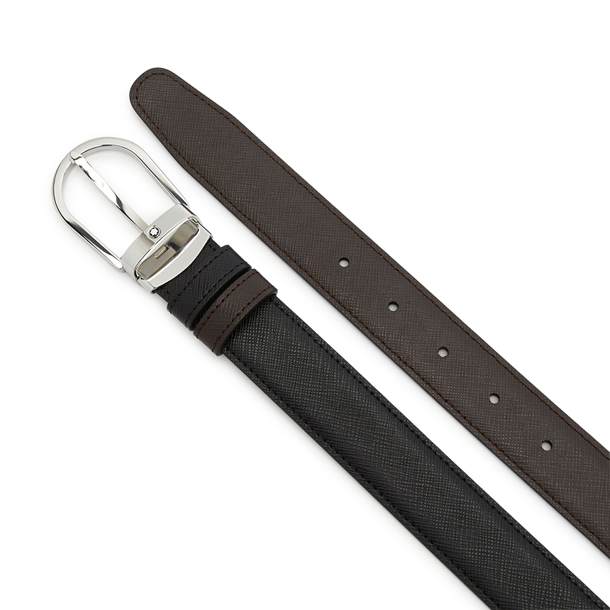 몽블랑(MONTBLANC) 남성 양면 벨트 (프리컷팅) 113834
