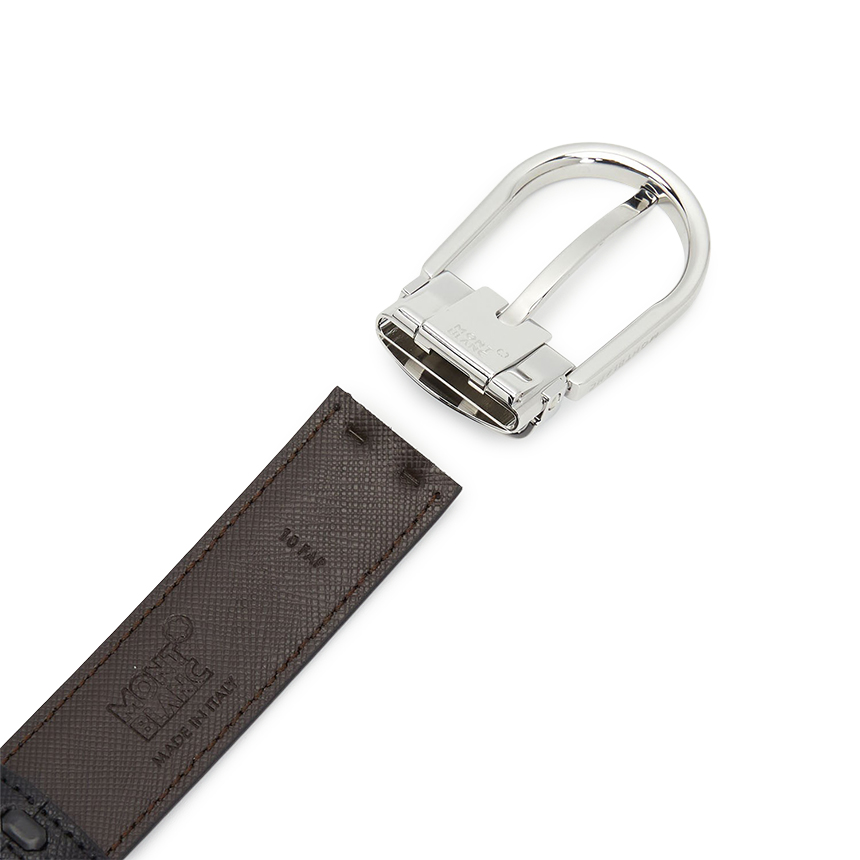 몽블랑(MONTBLANC) 남성 양면 벨트 (프리컷팅) 113834