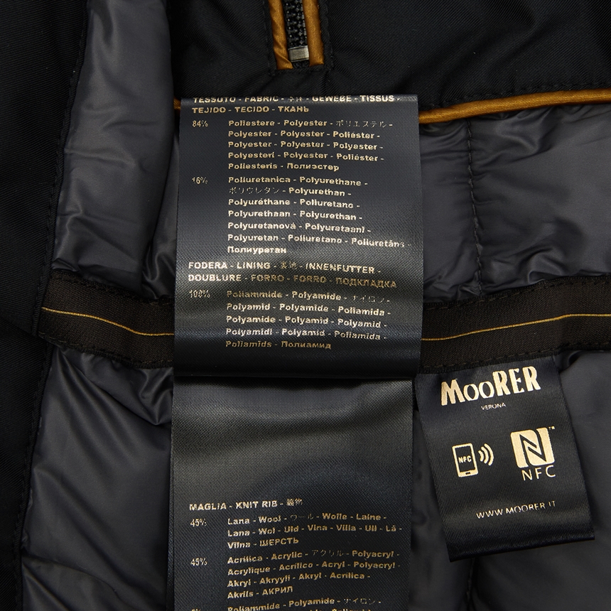 무레르(MOORER) 헬싱키 남성 패딩 점퍼 HELSINKY ADS NERO