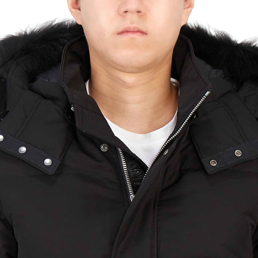 무스너클(MOOSE KNUCKLES) 리처드슨 블랙퍼 남자 후드 패딩 점퍼 자켓슬림핏 M31MJ178 291