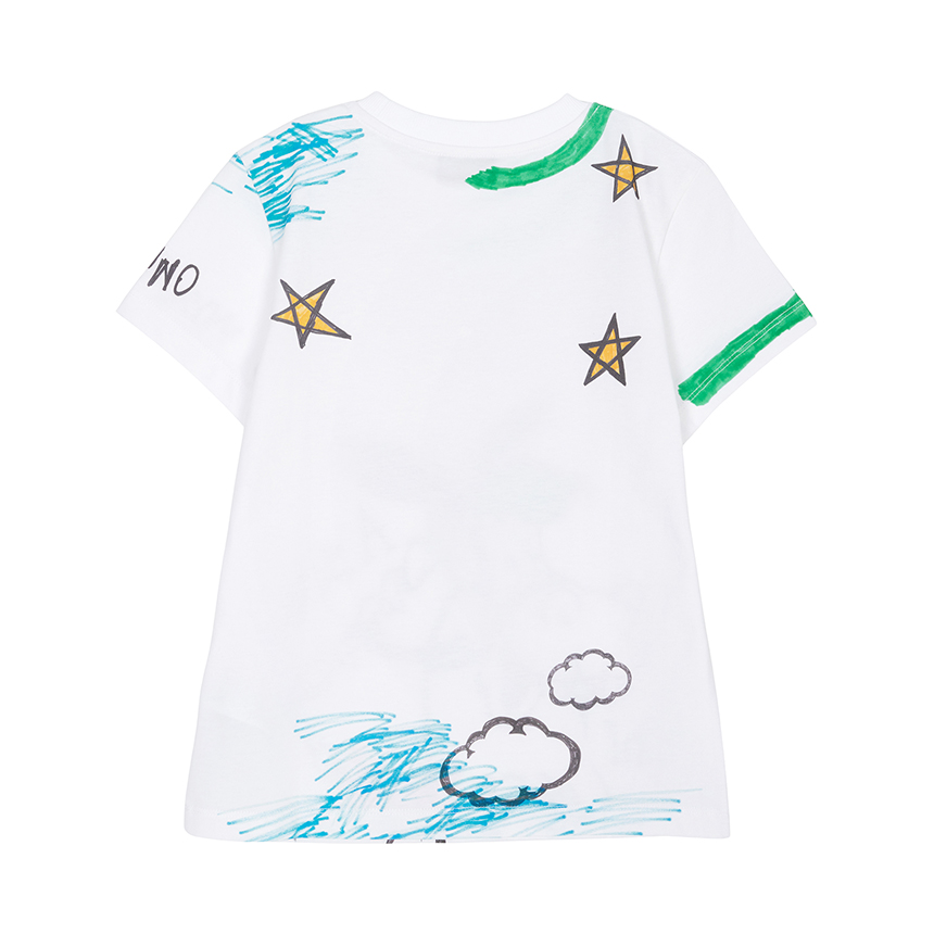모스키노키즈(MOSCHINO KIDS) 반팔티셔츠 (성인착용가능) HSM04L LAA02 10101