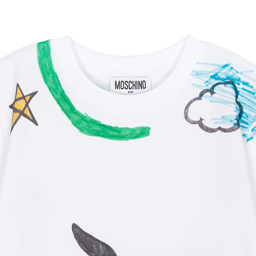 모스키노키즈(MOSCHINO KIDS) 반팔티셔츠 (성인착용가능) HSM04L LAA02 10101