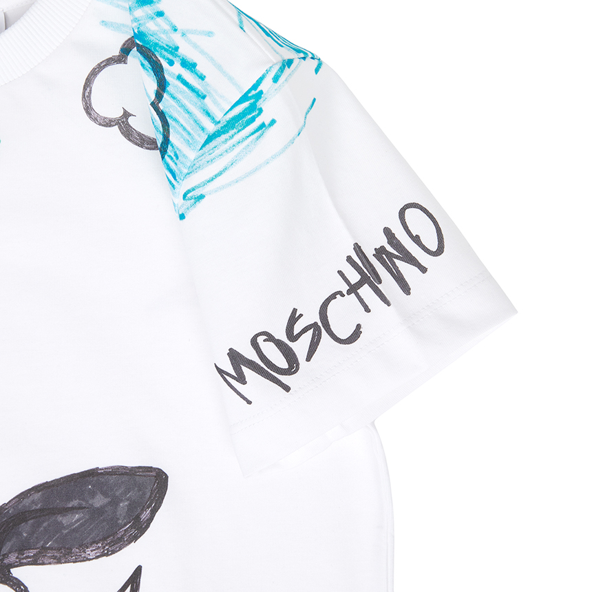 모스키노키즈(MOSCHINO KIDS) 반팔티셔츠 (성인착용가능) HSM04L LAA02 10101