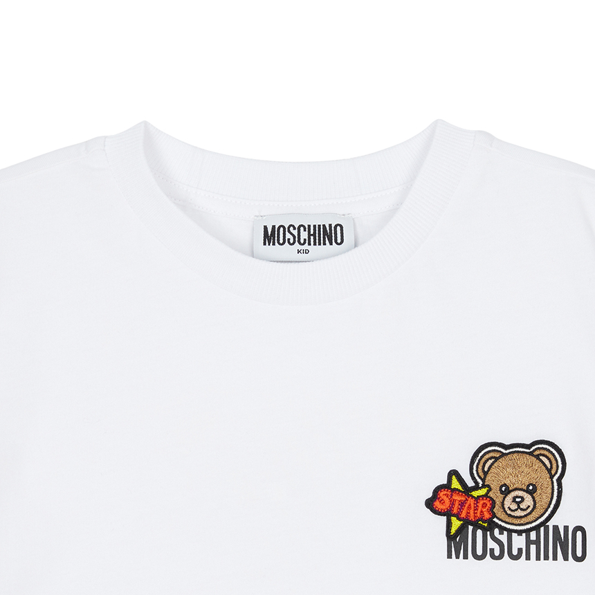 모스키노키즈(MOSCHINO KIDS) 반팔 티셔츠 (성인착용가능) HTM058 LAA24 10101