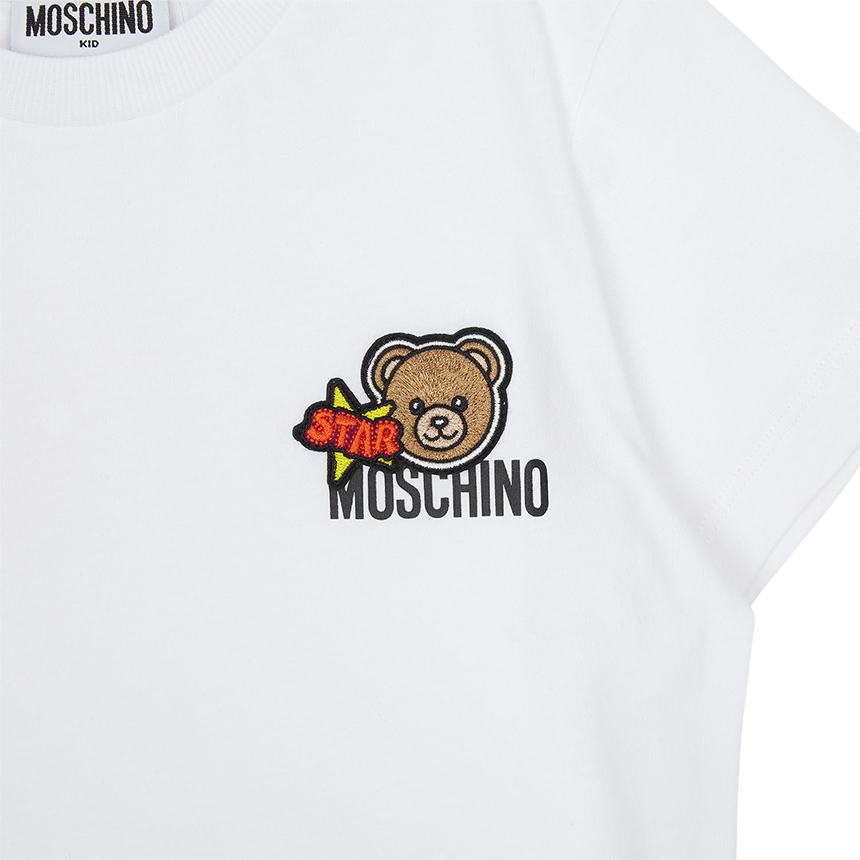 모스키노키즈(MOSCHINO KIDS) 반팔 티셔츠 (성인착용가능) HTM058 LAA24 10101