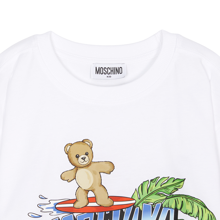 모스키노키즈(MOSCHINO KIDS) 반팔티셔츠 (성인착용가능) HUM05K LAA23 10101