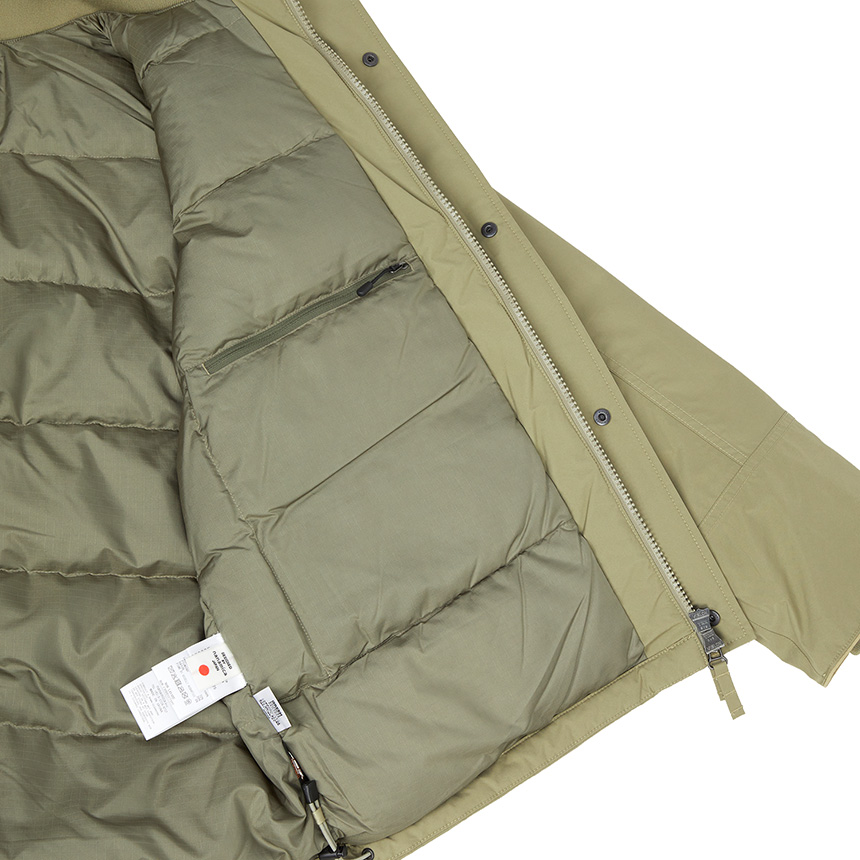 나나미카(NANAMICA) 고어텍스 남성 패딩 점퍼 S25FA058E KHAKI BEIGE