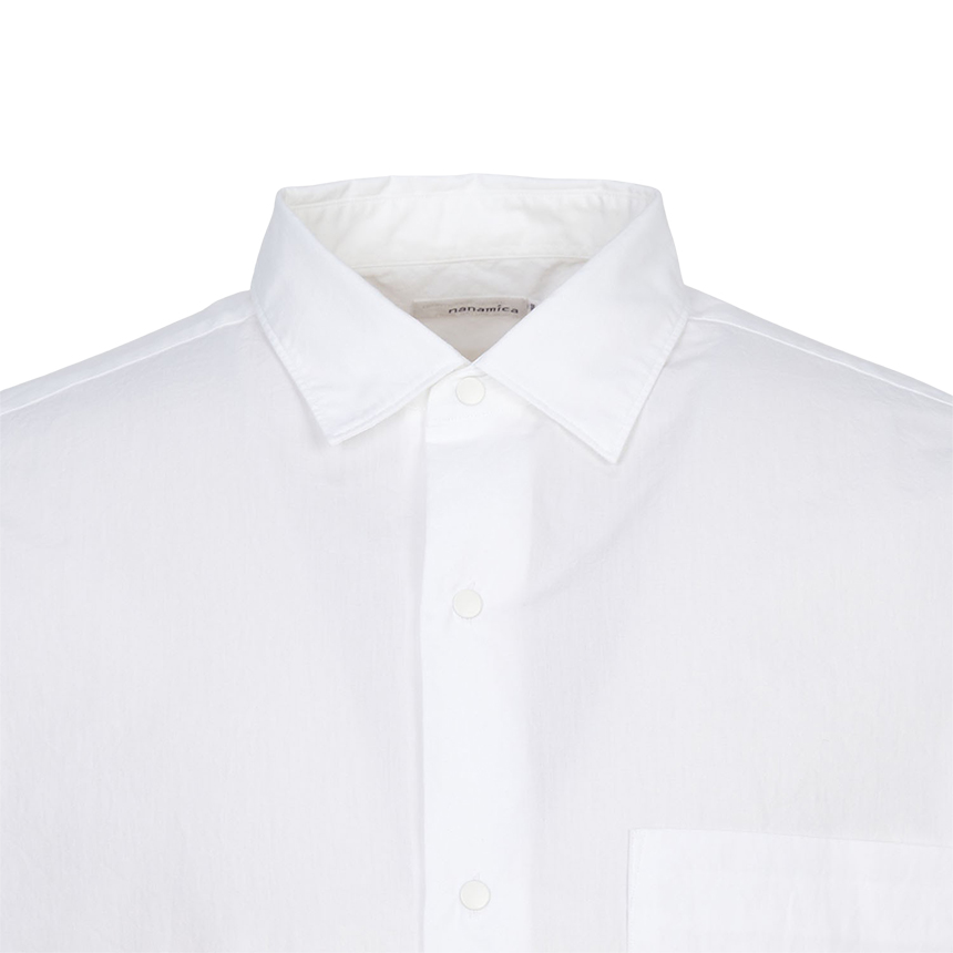 나나미카(NANAMICA) 반팔 셔츠 (남여공용) S26SG088E OFF WHITE