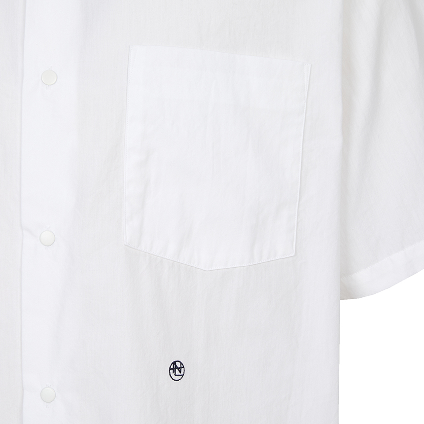 나나미카(NANAMICA) 반팔 셔츠 (남여공용) S26SG088E OFF WHITE