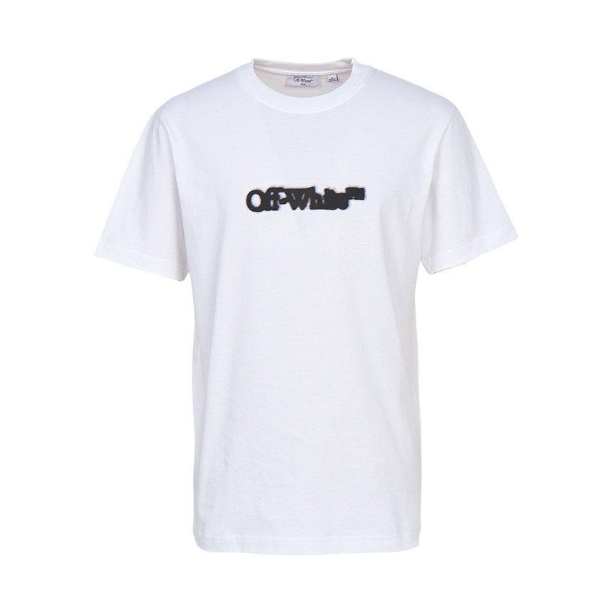 오프화이트(OFF WHITE) 스프레이 애로우 슬림 반팔 티셔츠 (남여공용) 44MAA027G5J00I 0110