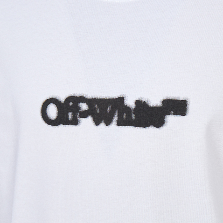 오프화이트(OFF WHITE) 스프레이 애로우 슬림 반팔 티셔츠 (남여공용) 44MAA027G5J00I 0110