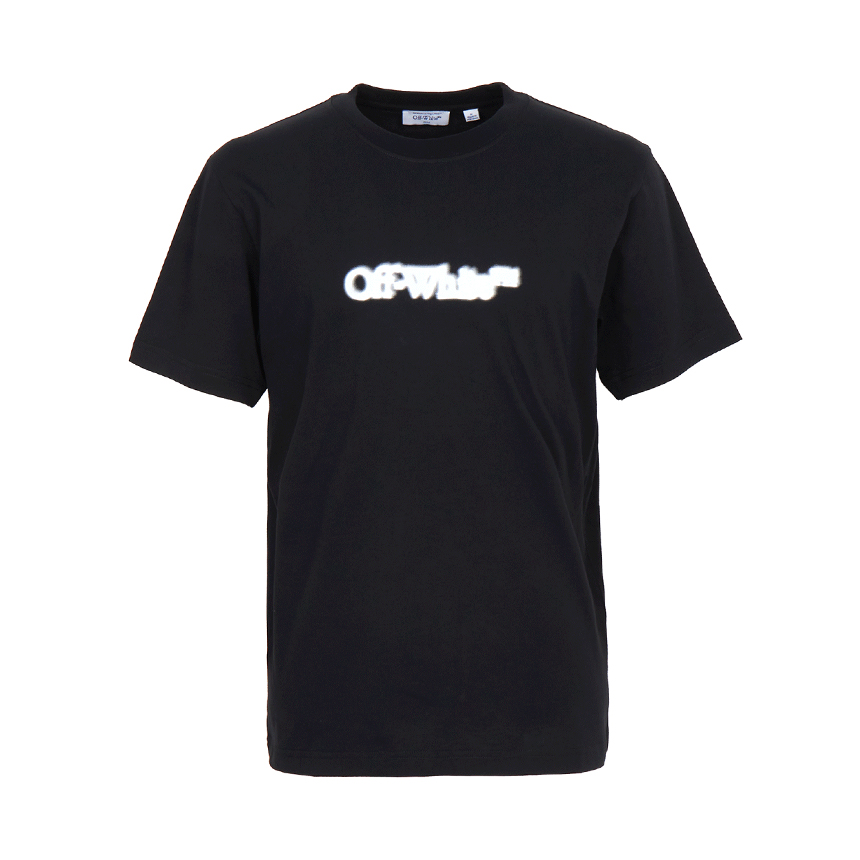 오프화이트(OFF WHITE) 스프레이 애로우 슬림 반팔 티셔츠 (남여공용) 44MAA027G5J00I 1001